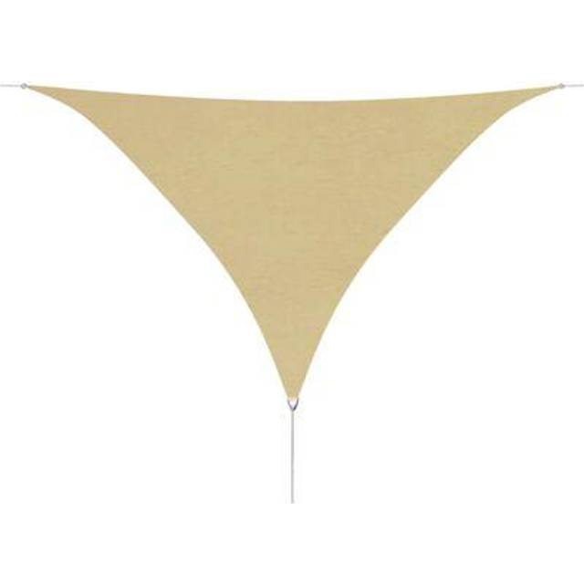 vidaXL Sunshade Sail Oxford Fabric Triangular 3.6x3.6x3.6 m Beige