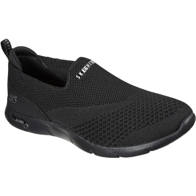 Skechers Dam Arch Fit Refine Don't Go sneakers, Svart heathered Knit, 37.5 EU