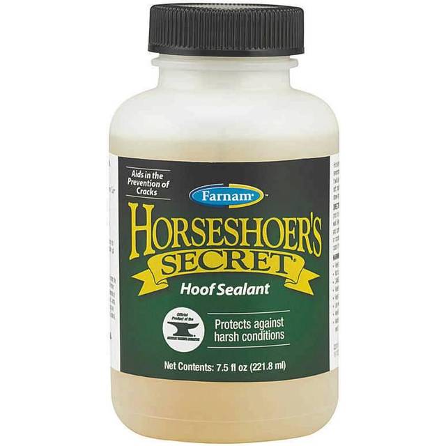 Horse hoof oil topical sealer Farnam Horseshoer'S Secret 218 ml - Blanc