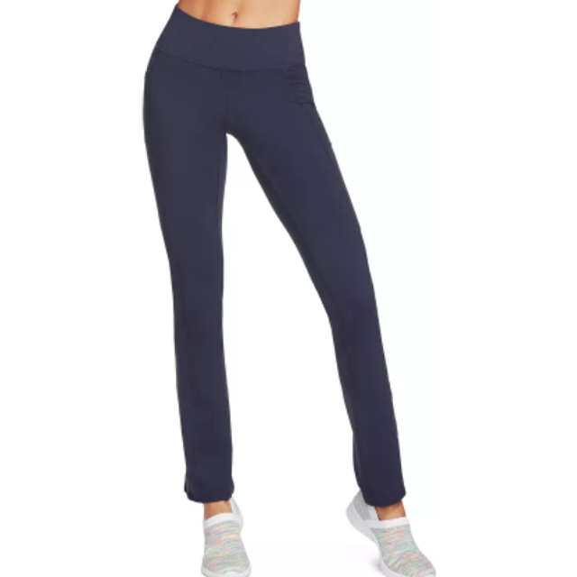 Skechers ladies high waist og pant work trousers stretch yoga pockets flare boot