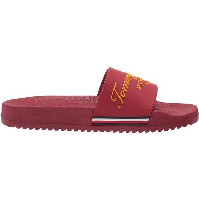 Tommy Hilfiger Reiss Pool Slide M Red Gold Tone Price