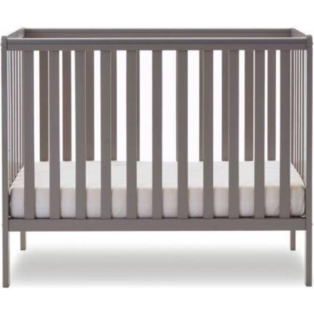 Obaby Bantam Space Saver Cot with Fibre Mattress - White