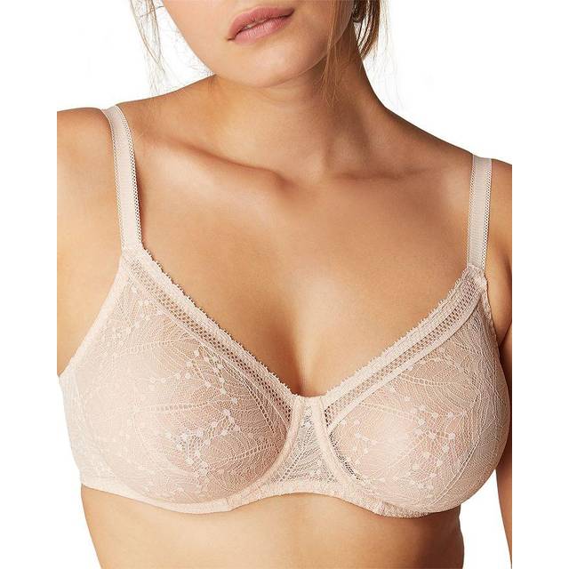 Simone Perele Womens 772 Pinky Sand Comete Underwire Stretch-lace and Mesh Bra 36dd