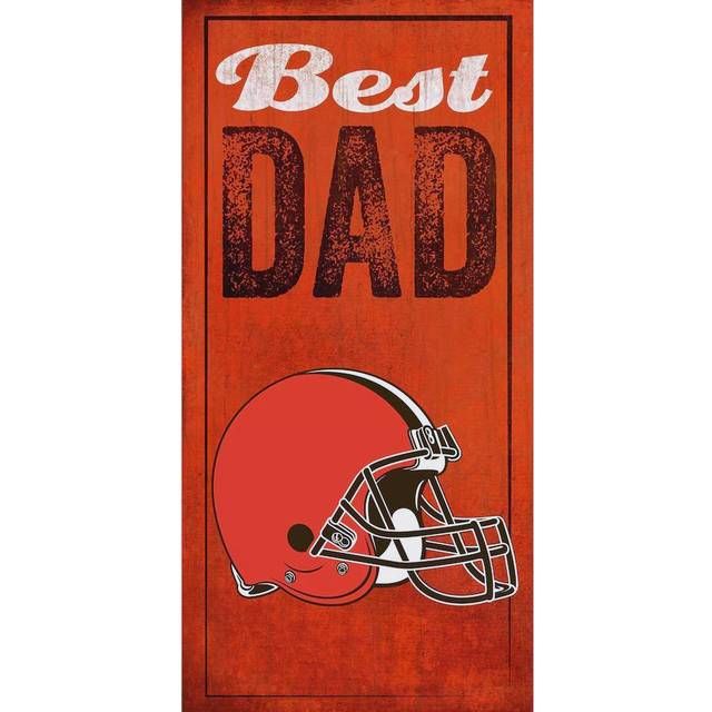 Cleveland Browns 6'' x 12'' Best Dad Sign