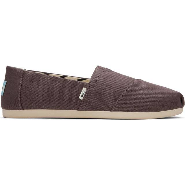 Toms Womens Recycled Cotton Alpargata Espadrille Pumps in Grey Textile - Size UK 7