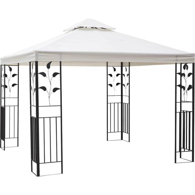 OutSunny 3x3 Garden Gazebo - Cream | TJ Hughes