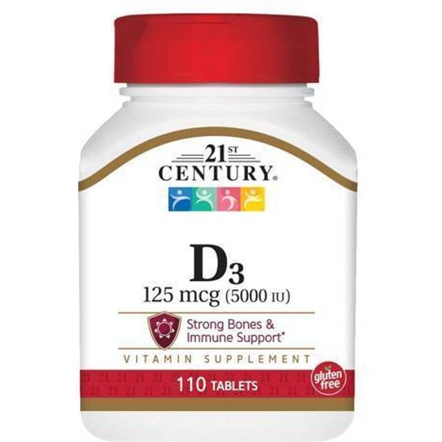 21st Century  Vitamin D3  125 mcg (5 000 IU)  110 Tablets