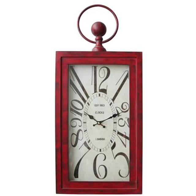 Yosemite CL19628937 Waverly Red Wall Clock - Red