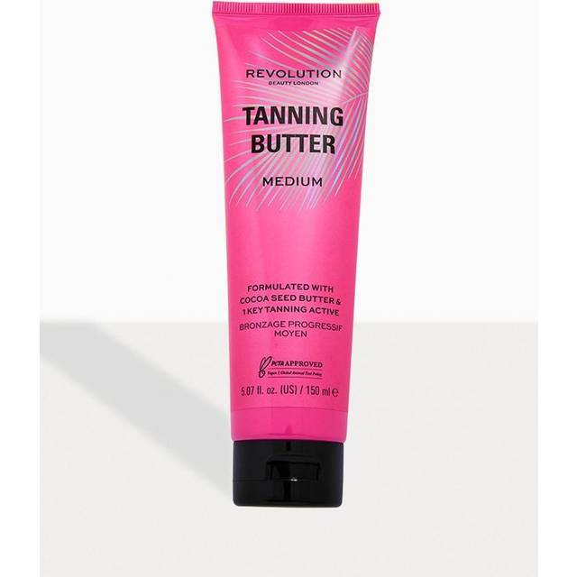 Revolution Beauty, byggbar självtanande smör, ljus/medium, 200 ml