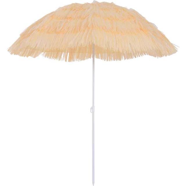 Outsunny Hawaii Garden Parasol (base not included) - Yellow, Yellow