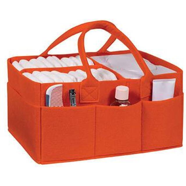 Sammy & Lou Diaper Caddy Organizer - Collapsible Tote Bag with Handles - Organizer for Diapers  Wipes & Baby Changing Supplies - Felt Storag