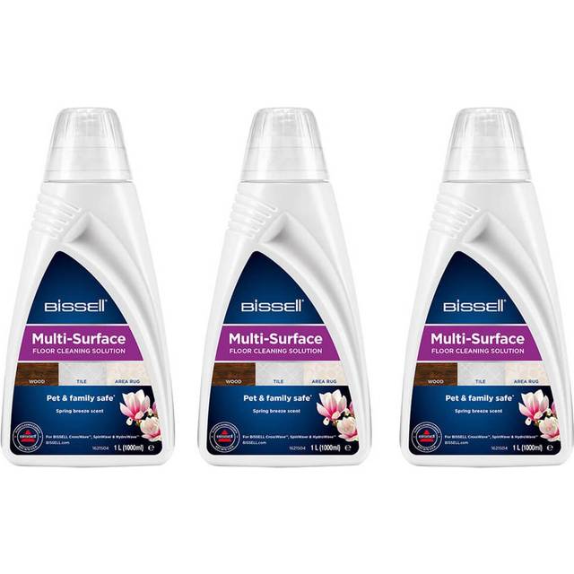 BISSELL Multi Surface rengöringsmedel ekonomiförpackning | 3 x 1 l | Till CrossWave, SpinWave och HydroWave | 2885
