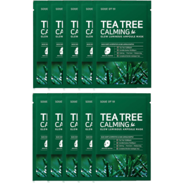SOME BY MI - Tea Tree Calming Glow Luminous Ampoule Mask - 10pcs