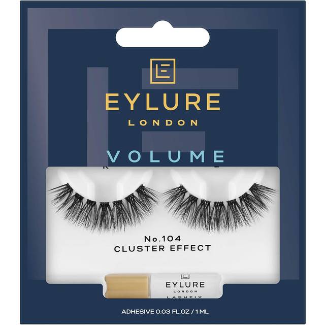 Eylure – Volume Cluster Effect Lashes – Lösögonfransar – No.104-Svart/a