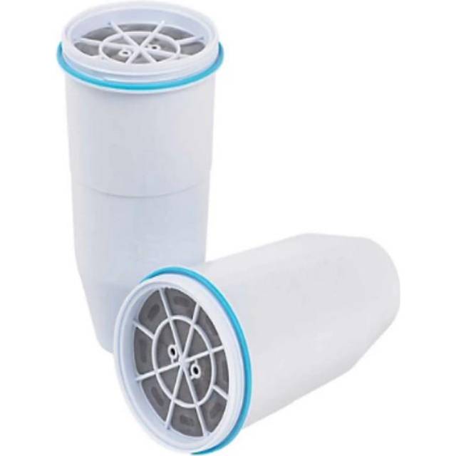 ZeroWater Ersättningsvattenfilterpatroner, 5-stegs filtreringssystem minskar fluor, klor, bly och krom, 2 x filter