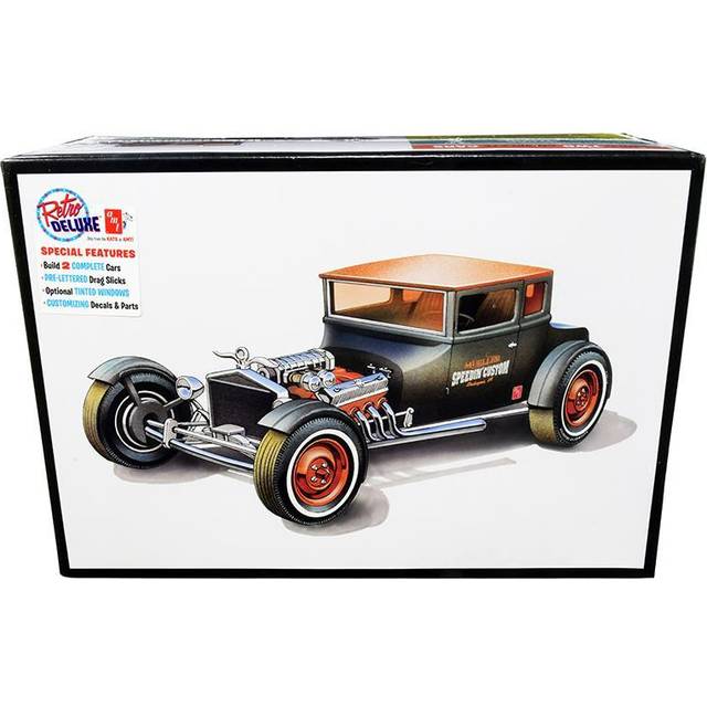 "AMT Skill 2 Model Kit 1925 Ford Model T \Chopped\"" Set of 2 pieces 1/25 Scale Model by AMT"""