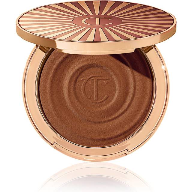 Charlotte Tilbury Beautiful Skin Sun-Kissed Glow Bronzer #3 Tan - Bronzer test - Dinskønhed.dk