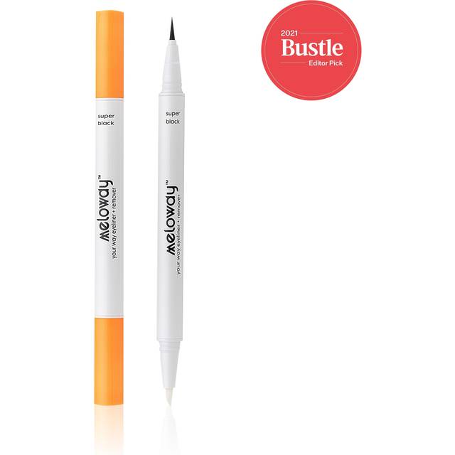 MELOWAY your way eyeliner + remover  2-in-1 Liquid Eyeliner + Makeup Remover pen super black for easiest application. creates mistake-proof perfect li