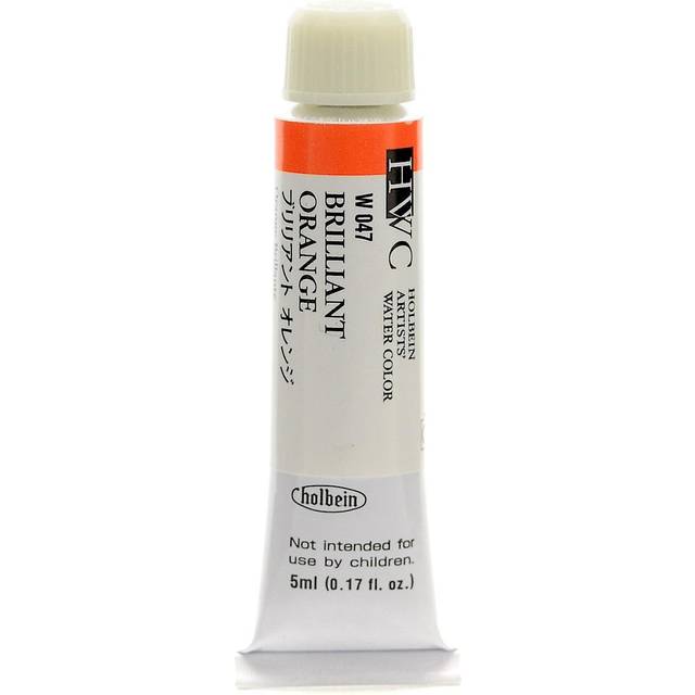 Holbein : Artists' Watercolour Paint : 5ml : Brilliant Orange