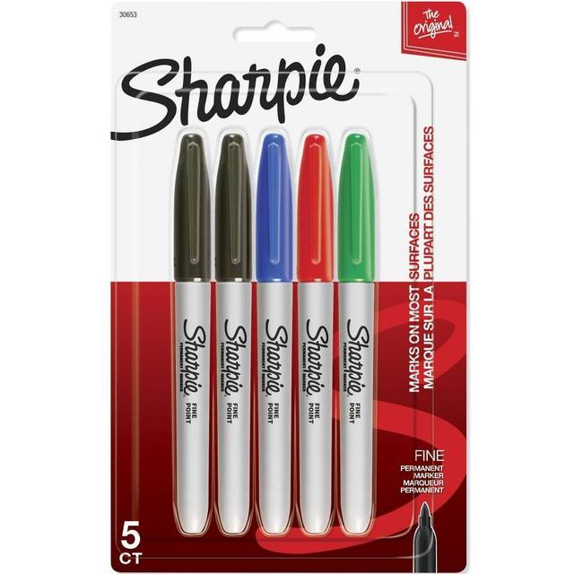 Sanford Lp 30653PP Sharpie Permanent Marker, Fine, Assorted