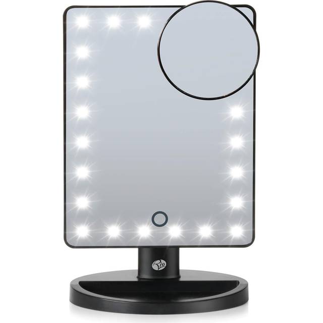 Rio 24 LED Touch Dimmable Cosmetic Mirror - Black