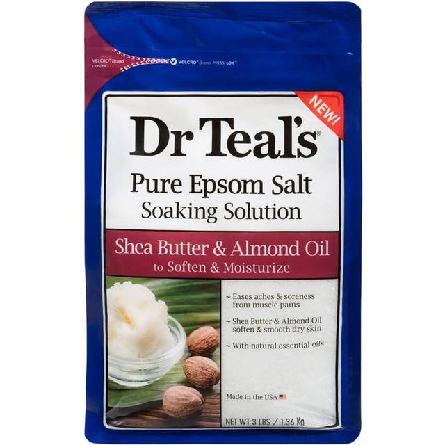 Dr Teal's Pure Epsom Salt Soaking Solution - Shea Butter & Almond 3 lbs