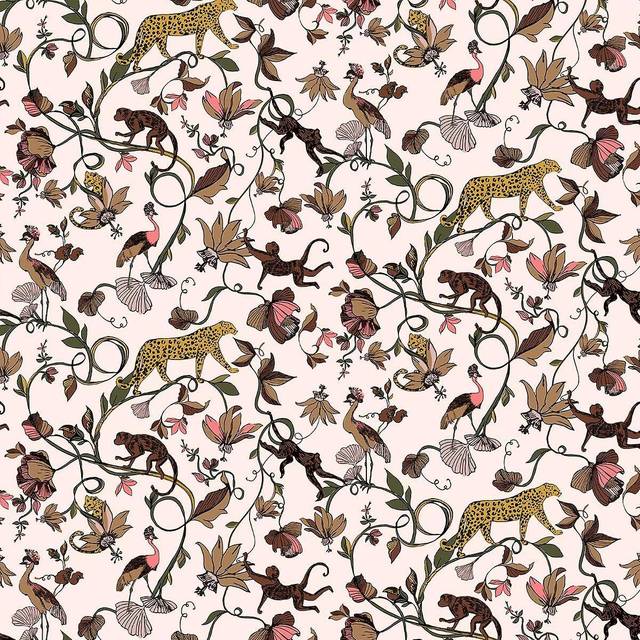 furn. Wildlings Easy to applyl Wallpaper Natural - Brown