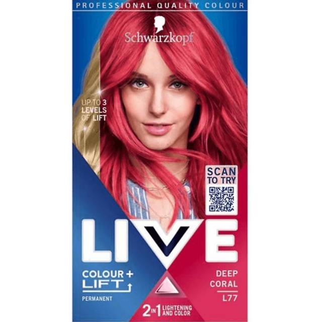 Live Colour + Lift Deep Coral Permanent Pink Hair Dye