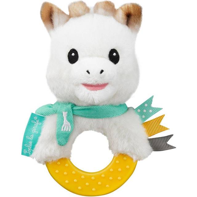 Sweety Plush Rattle to chew, Multicoloured