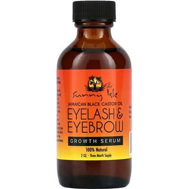 Sunny Isle Jamaican Black Castor Oil Eyelash & Eyebrow Growth Serum, Orange, 2 Ounce