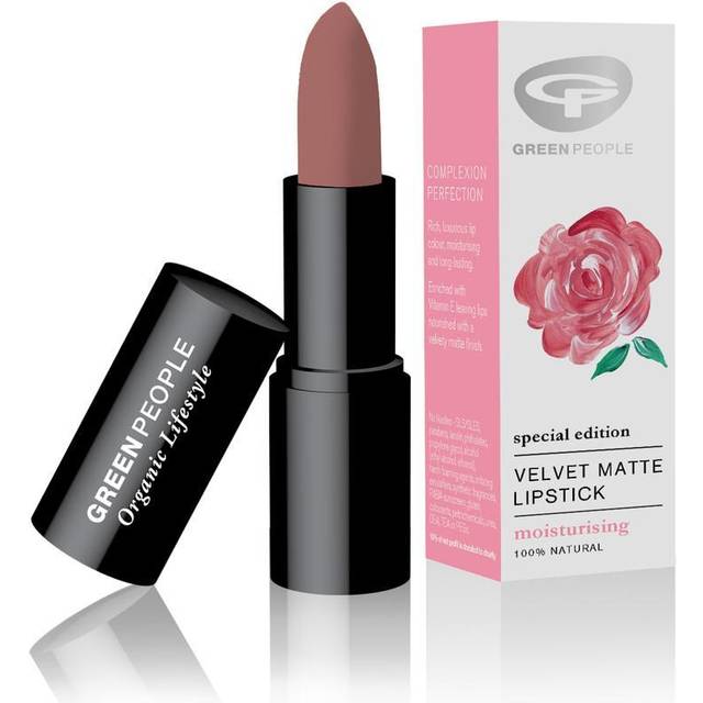 Green People Velvet Matte Lipstick Damask Rose