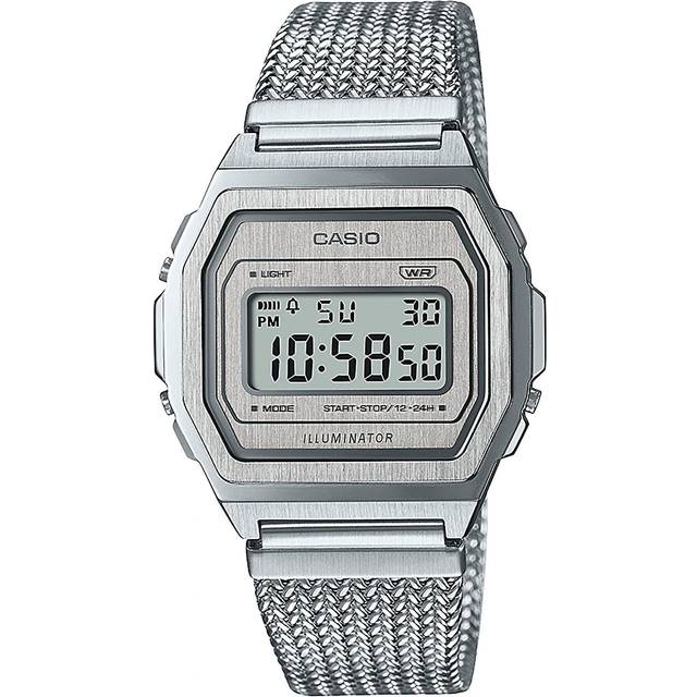 Casio Vintage Lithium Quartz Stainless Steel Unisex Watch A1000MA-7EF