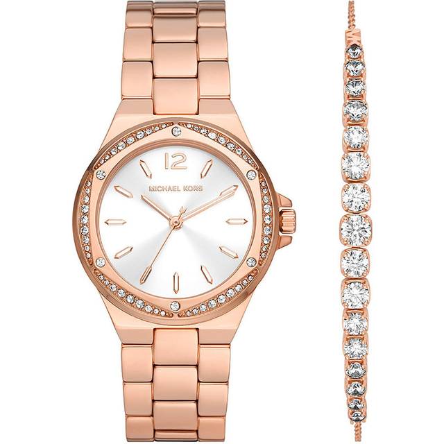 Michael Kors Ladies Lennox Gift Set Watch MK1053SET - Rose Gold
