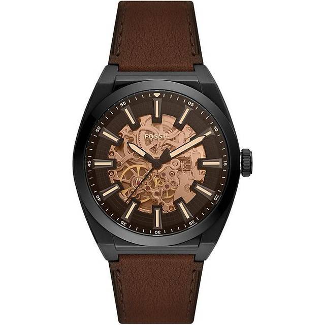 Fossil Mens Everett Brown Automatic Watch ME3207