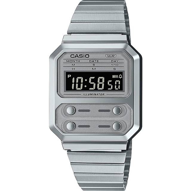 Casio A100WE-7BEF Watch silber