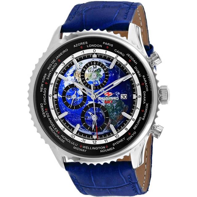 Seapro Meridian World Timer GMT Men's Watch