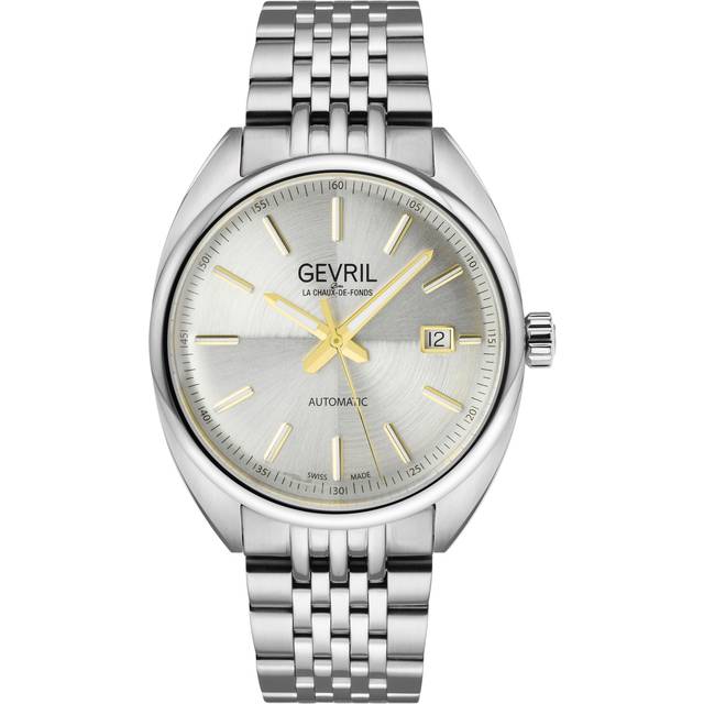 Five Points 48702 Swiss Automatic Sellita SW200 White Dial Stainless Steel Watch - Silver - One Size