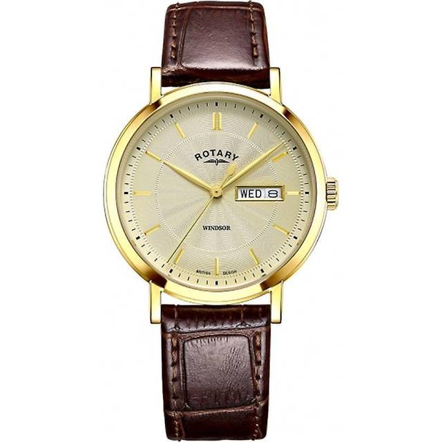 Rotary GS05423/03 Windsor Brown Strap Watch - W13160
