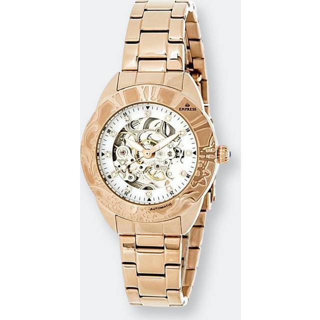 Empress Womens Godiva Automatic MOP Bracelet Watch - Rose Gold Stainless Steel - One Size