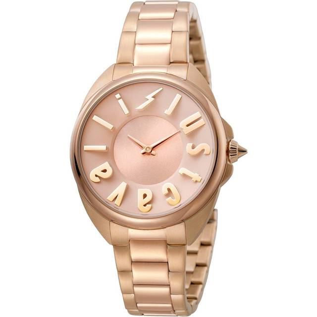 Just Cavalli Women's Logo Rose Gold Dial Stainless Steel Watch - One Size