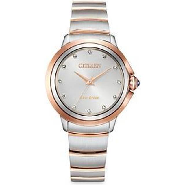 Citizen Ceci Women's Diamond-Accent Stainless Steel Bracelet Watch, 32mm