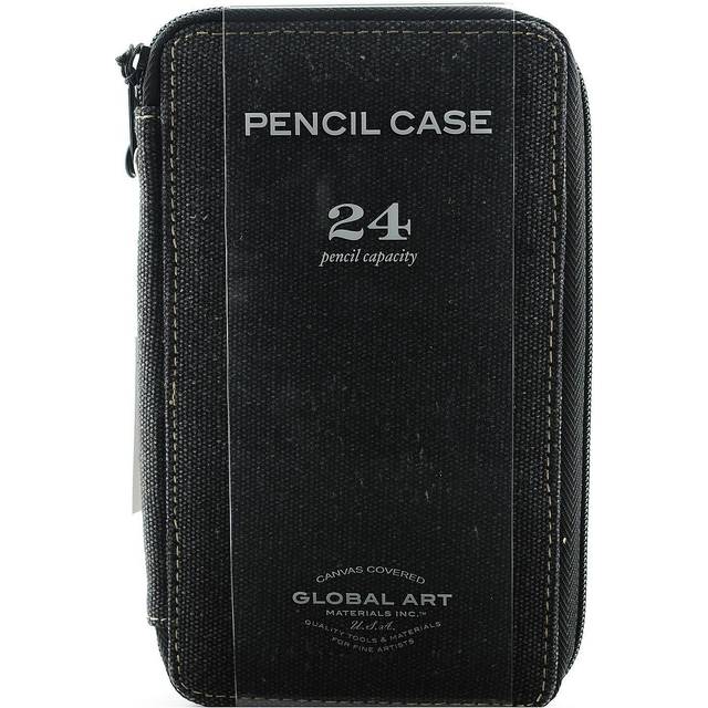 Speedball Global Canvas Black Pencil Case 24