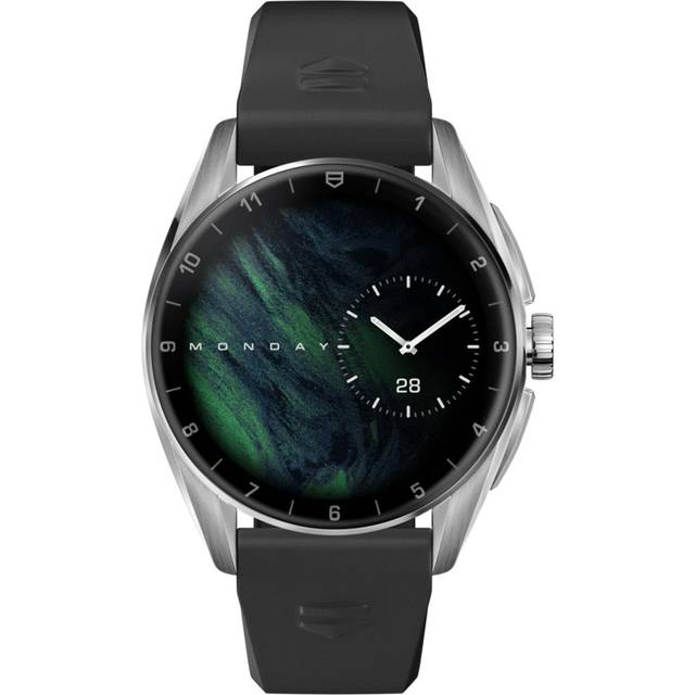 TAG Heuer Connected Watch Calibre E4 - 42 mm - Black Rubber Strap - Steel Case - OLED Display