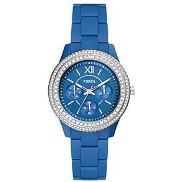 Fossil Stella Ladies Watch -  Blue Castor Oil , Blue, Women