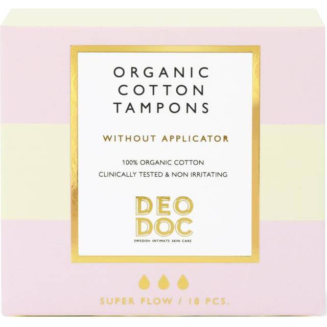 DeoDoc Cotton Tampons Without Applicator Super