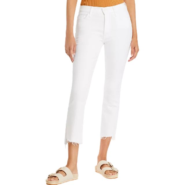 Frayed-Hem Light Wash Slim Fit Jeans 19cm size 24 (24)