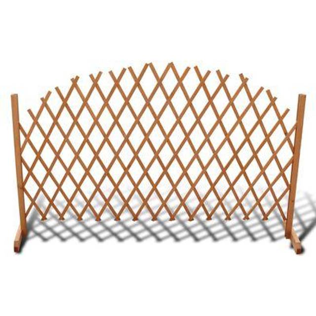 vidaXL Spaljéstaket massivt trä 180 x 100 cm