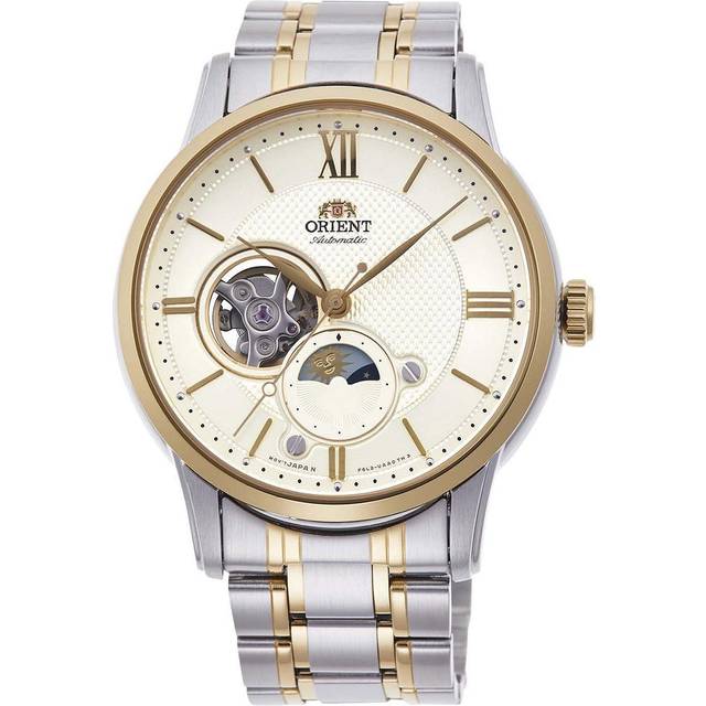 Orient Classic Sun & Moon Open Heart Automatic RA-AS0007S10B RA-AS0007S30B Men&#39;s Watch
