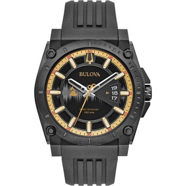 Bulova 98B294 Precisionist Grammy Edition Black Strap Watch - W09233