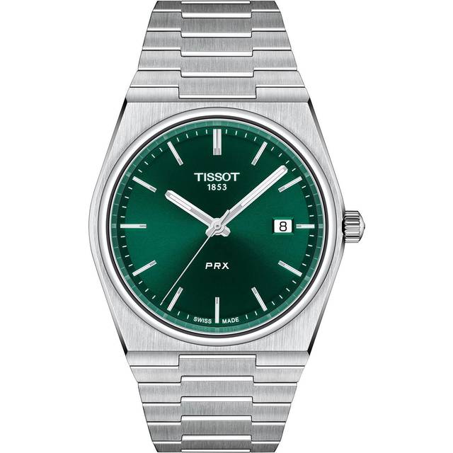 TISSOT PRX 39.5MM Quartz SS Green Dial Men's Watch T137.410.11.091.00 / T1374101109100 - 39.5 mm